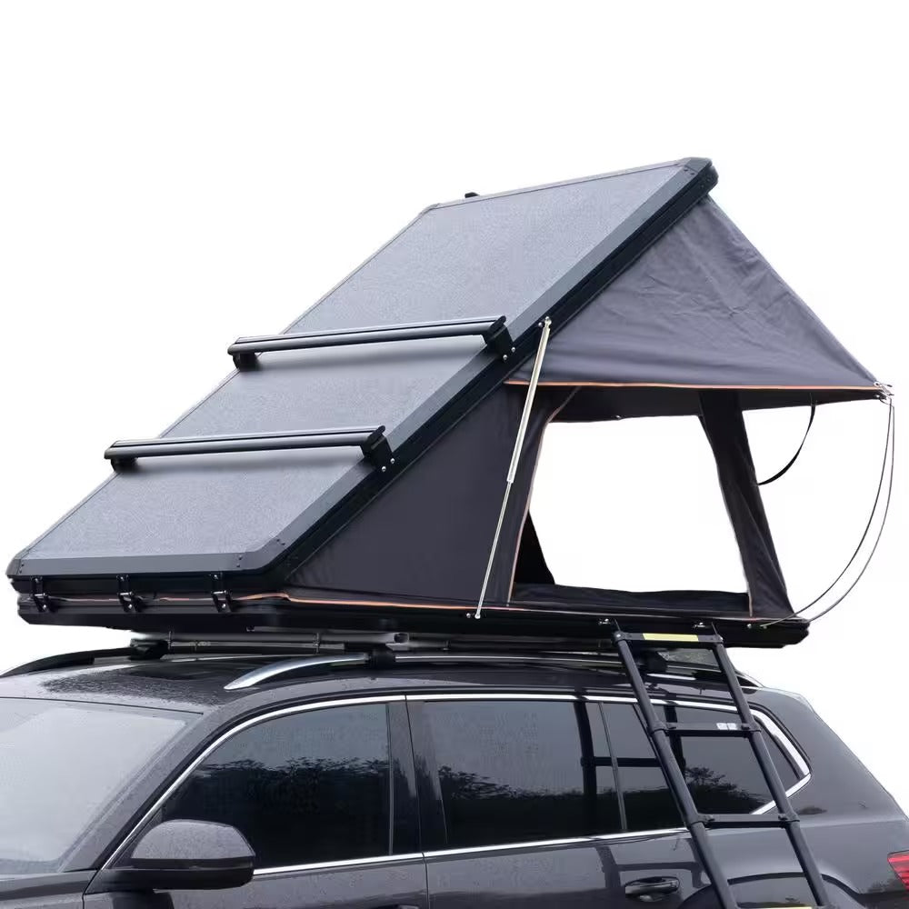 roof tents hard shell Summit Hard Shell 2-Person Roof Top Tent with Roof Rack – RoofTrek