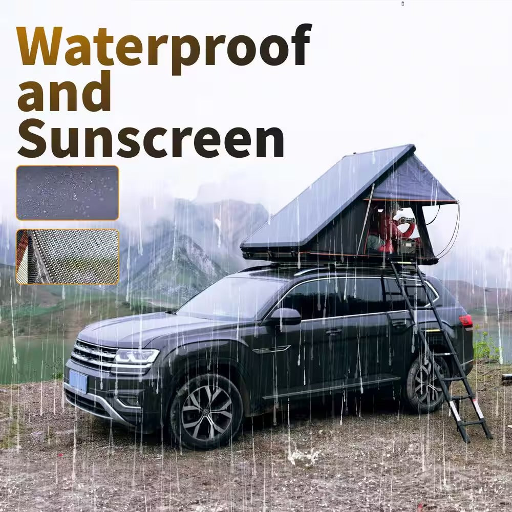 Summit Hard Shell 2-Person Roof Top Tent with Roof Rack