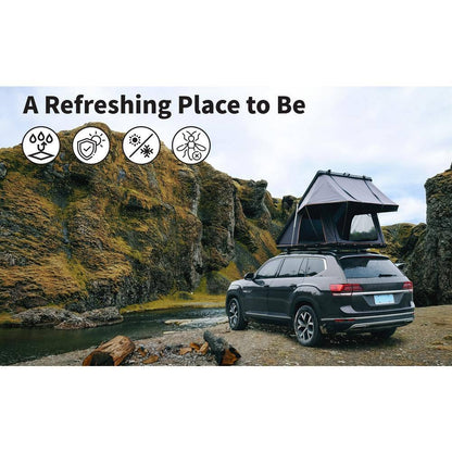Summit Hard Shell 2-Person Roof Top Tent with Roof Rack